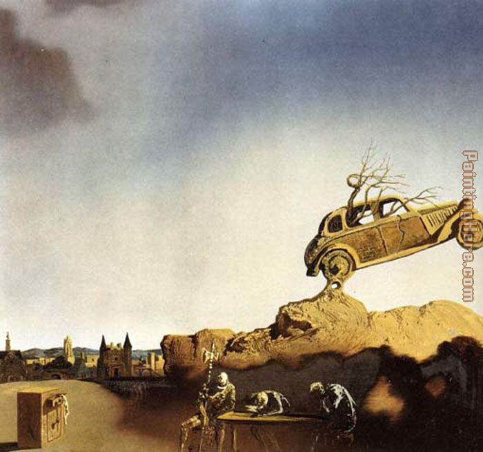 Apparition of the Town of Delft painting - Salvador Dali Apparition of the Town of Delft art painting